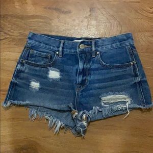 Denim booty shorts
